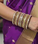 Purple color 1 set of thread bangle