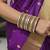 Purple color 1 set of thread bangle