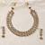 Gold plated kundan necklace set