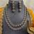 Gold plated kundan necklace set