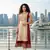 Beige premium cotton inner with chanderi layered jacket kurti set
