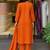 Women Embroidered Regular Thread Work Kurta with Trousers & With Dupatta