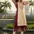 Yellow premium cotton inner with chanderi layered jacket kurti set