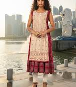 Sea green  cotton inner with chanderi layered jacket kurti set