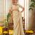 Ivory embroidered tissue silk saree