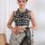 party wear cotton blend floral print saree with unstiched blouse piece_white