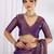 party wear silk blend zari woven saree with unstiched blouse piece_dark purple