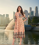 Beigr premium cotton with printed kurti