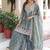 Grey Coding & Sequins Embroidered Sharara Set