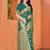 Emerald Green Dola Art Silk Saree with Traditional Zari Border and Designer Pallu By Maharanga