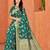 Emerald Green Dola Art Silk Saree with Traditional Zari Border and Designer Pallu By Maharanga