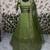 Olive green Vichitra Silk Sequin work Lehenga Set with dupatta