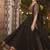 Black Poly Silk Sequin lehenga set With Jari Work 