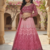 Pink Georgette lehenga choli set with Thread Embroidery and Heavy Sequins Work