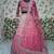 Pink Georgette lehenga choli set with Thread Embroidery and Heavy Sequins Work