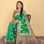 Green Banarasi Style Dola Art Silk Saree with Zari Butta & Rich Contrast Border by Maharanga