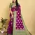 Purple Dola Art Silk Saree with Zari & Thread Woven Motifs and Green Contrast Border by Maharanga
