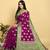 Purple Dola Art Silk Saree with Zari & Thread Woven Motifs and Green Contrast Border by Maharanga