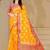 Yellow Dola Art Silk Saree with Zari & Thread Work and Red Contrast Border by Maharanga
