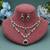 Green color american diamond necklace set