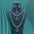 Green color american diamond necklace set
