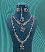 Rani color american diamond necklace set
