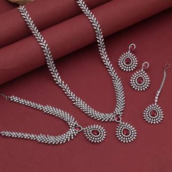 Rani color american diamond necklace set 2