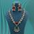 Multi color long american diamond necklace set