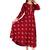 Aarti fashion women red ethnic motifs pure cotton printed anarkali kurta