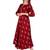 Aarti fashion women red ethnic motifs pure cotton printed anarkali kurta