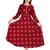 Aarti fashion women red ethnic motifs pure cotton printed anarkali kurta