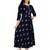 Aarti fashion women blue ethnic motifs pure cotton printed anarkali kurta