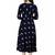 Aarti fashion women blue ethnic motifs pure cotton printed anarkali kurta