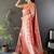 soft art silk onion pink flower jall pattern banarasi