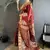 soft art silk maroon   paisley banarasi