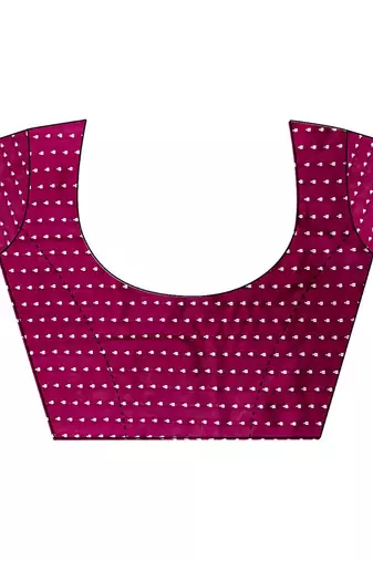 soft Art silk  magenta  floral motifs banarasi