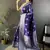 soft art silk   royal blue   floral motifs banarasi