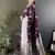 soft art silk wine   floral motifs banarasi