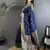 lichi art silk navy blue zari weaving motif banarasi art silk