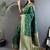 lichi art silk green zari weaving motif banarasi art silk