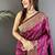 lichi art silk magenta zari weaving motif banarasi art silk