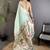 soft lichi art silk sea green peacock & floral motifs kanchipuram saree