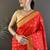 lichi art silk  red polka dot paithani art silk saree