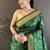 lichi art silk green polka dot paithani art silk saree