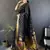 lichi art silk black polka dot paithani art silk saree