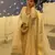 Off white vichitra silk heavy 9mm sequins & thread work fully stitched flared anarkali gown