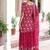 Rani Pink Georgette Sequins Embroidered Gown Set