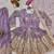 Lavender two tone fandy silk heavy embroidery sequins & mirror work fully stitched kurti palazzo set