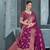 Purple Dola Art Silk Saree with Zari Butta Weaving & Rich Traditional Border | Unstitched Blouse Piece by Maharanga