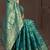Teal Blue Dola Art Silk Saree with Bandhani Style Zari Woven Work & Rich Traditional Border | Unstitched Blouse Included